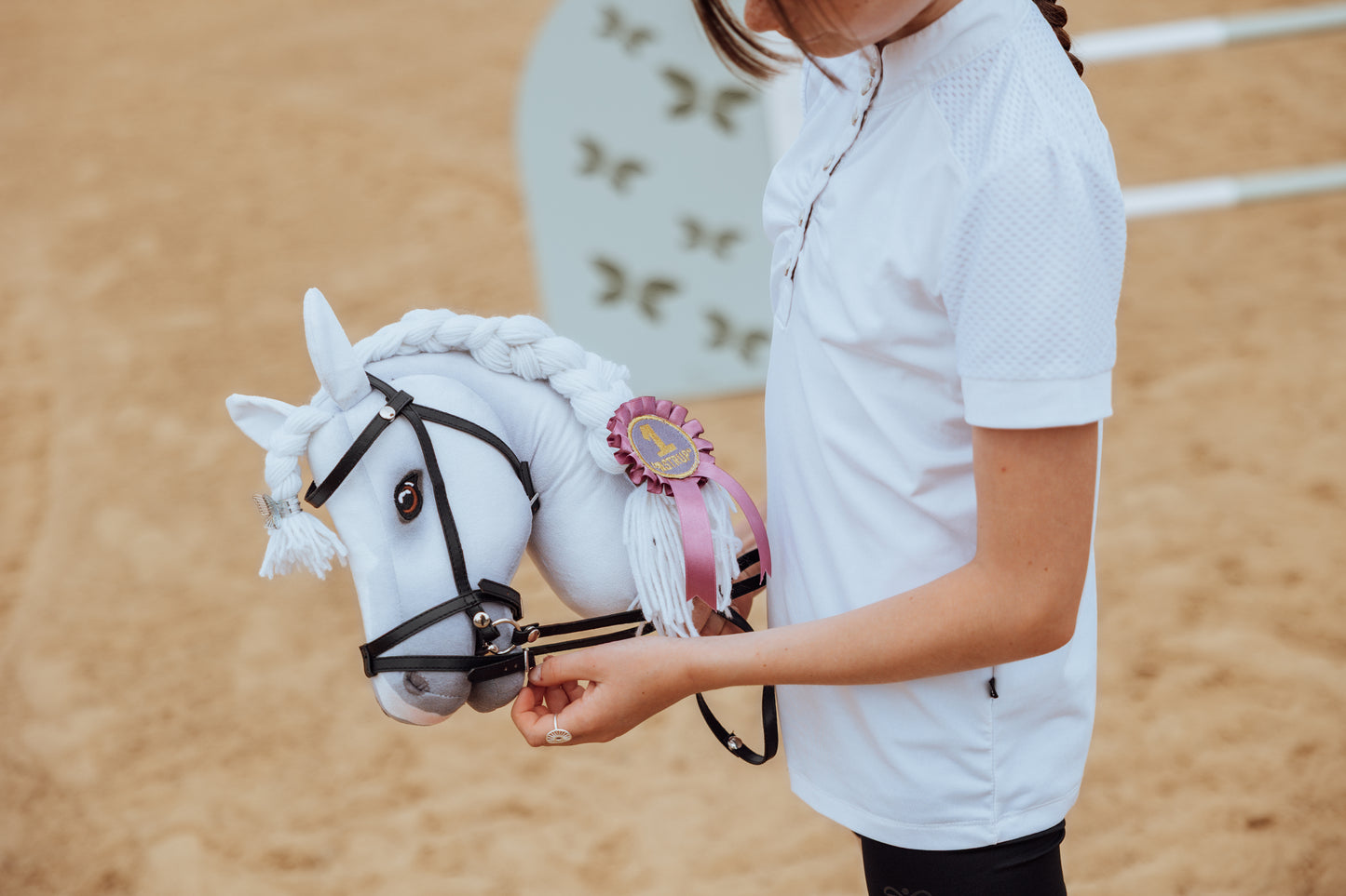 ROSETTE FÜR HOBBY PFERDE 2 STÜCK