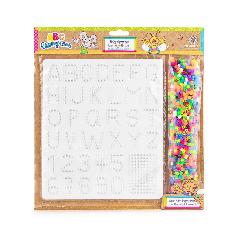 ABC CHAMPIONS BÜGELPERLEN LERNSPASS-SET BUCHSTABEN & ZAHLEN