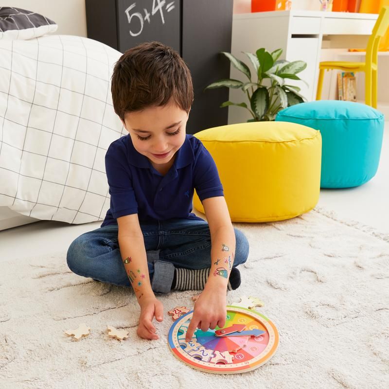 ABC CHAMPIONS LERNUHR HOLZPUZZLE