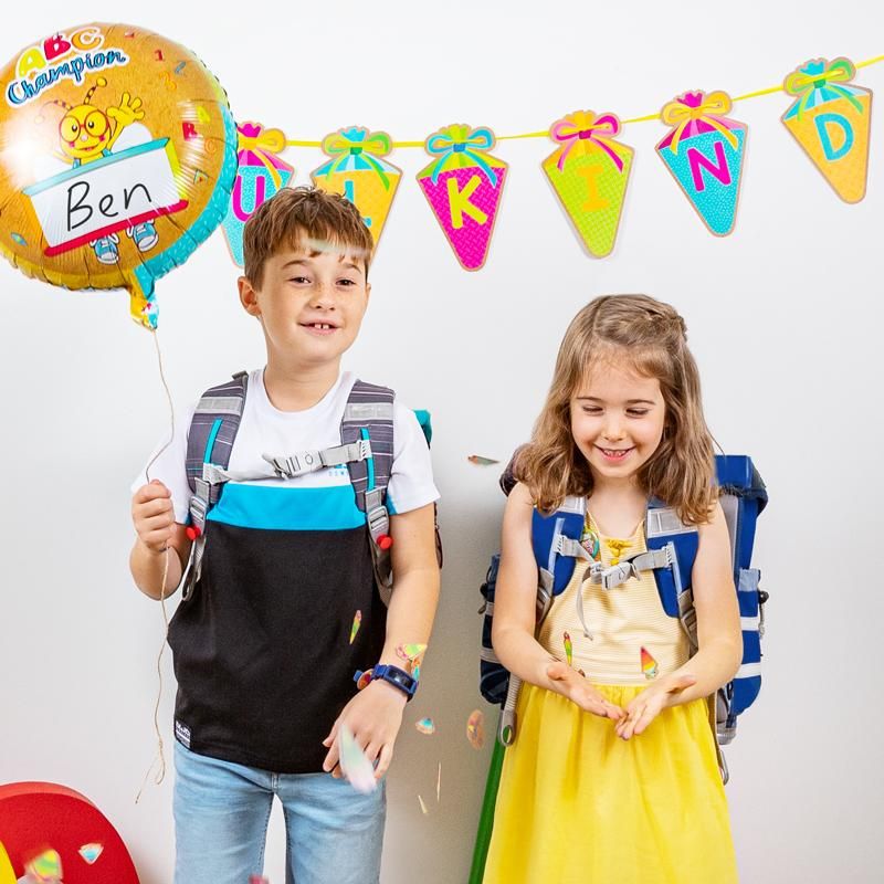 ABC CHAMPIONS SCHULSTART DEKO-SET, 3-TEILIG