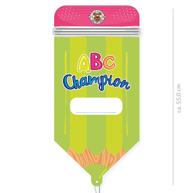ABC CHAMPIONS FOLIENBALLONS, 2-FACH SORTIERT