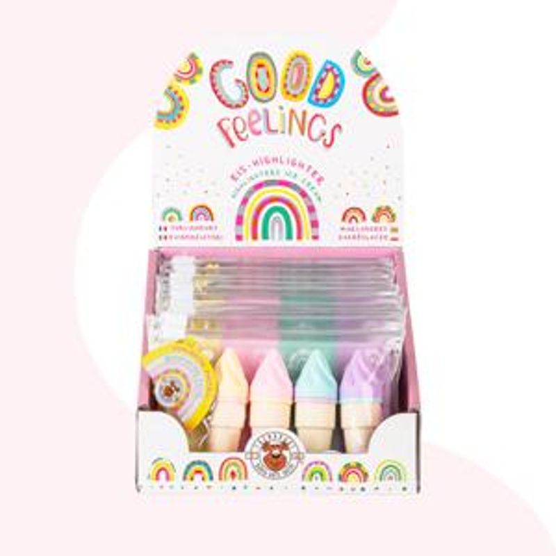 GOOD FEELINGS EIS-HIGHLIGHTER PASTELL 4ER-SET, 2-FACH SORT.