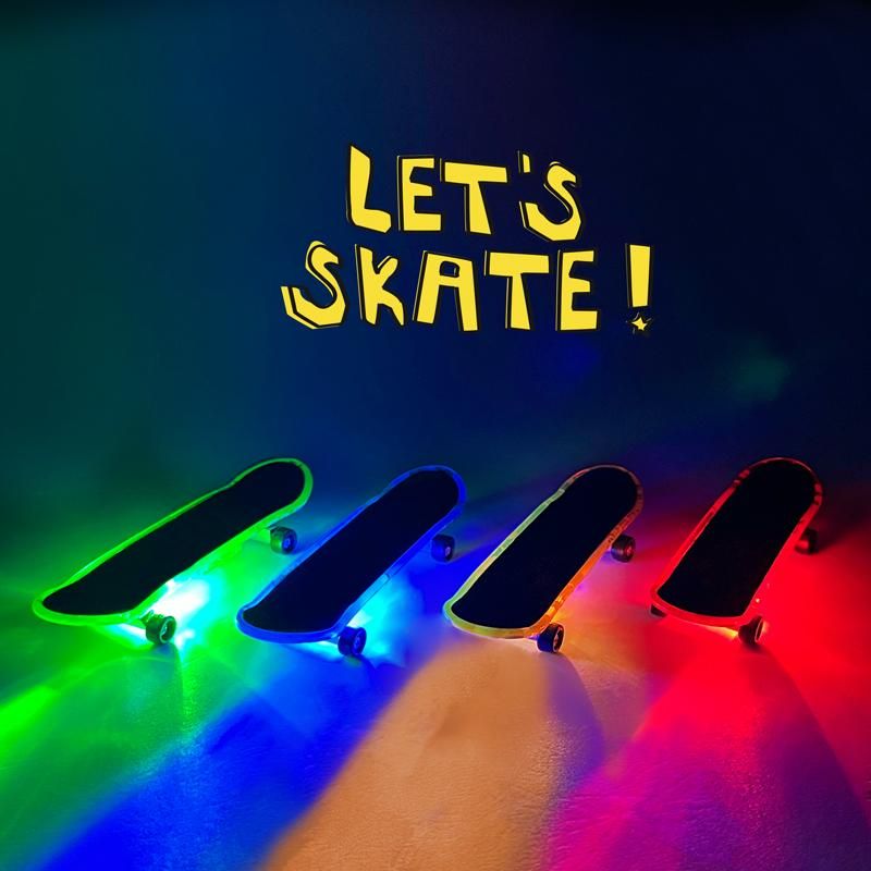 SPEED LED FINGER-SKATEBOARD, 4-FACH SORTIERT