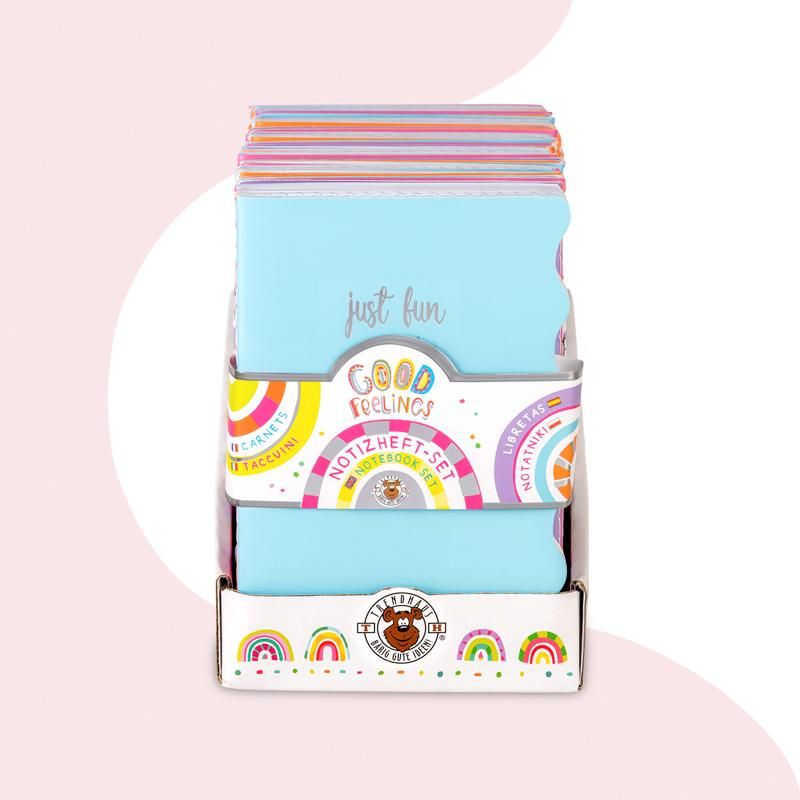 GOOD FEELINGS NOTIZHEFT 4ER-SET 4X32 BLATT