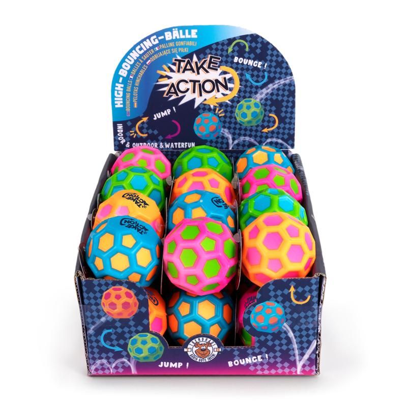 TAKE ACTION FB MINI-BOUNCING-BÄLLE, 4-FACH SORTIERT