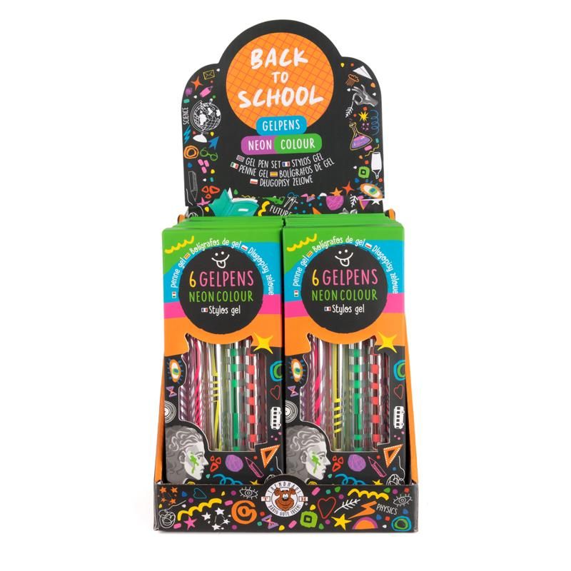 ALLES FÜR DIE SCHULE GELPENS NEON COLOUR 6ER-SET