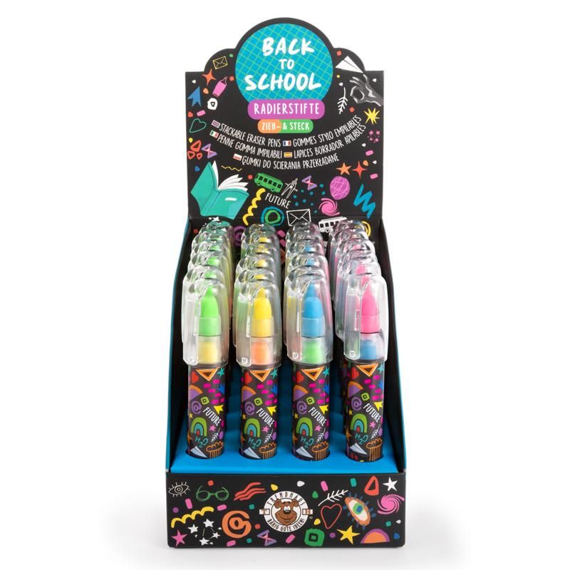 ALLES FÜR DIE SCHULE RADIERSTIFTE ZIEH- & STECK