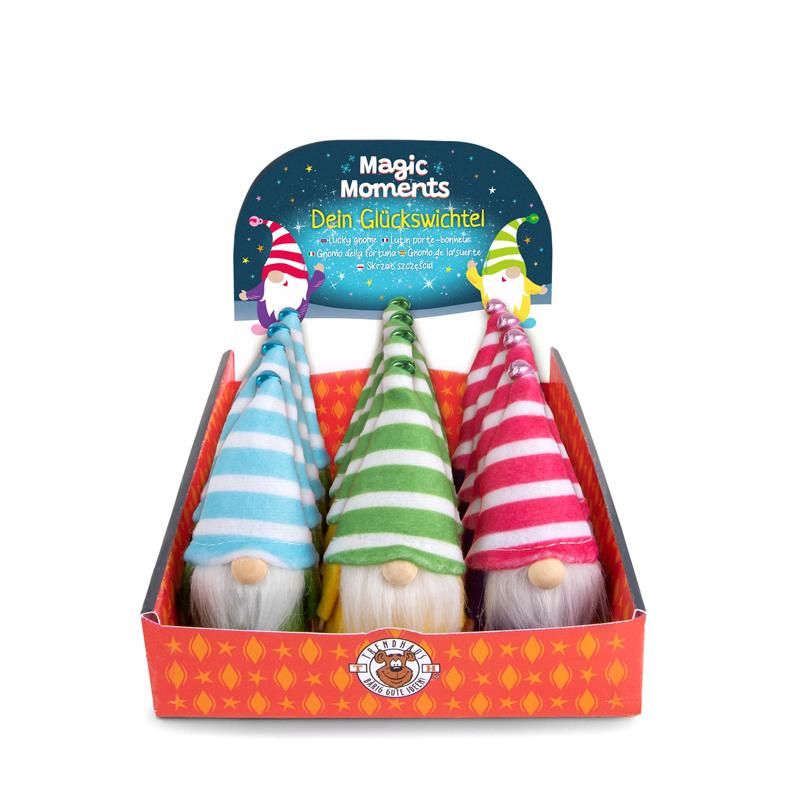 MAGIC MOMENTS DEKO-GLÜCKSWICHTEL 8,5CM, 3-FACH SORTIERT