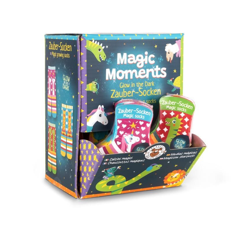 MAGIC MOMENTS ZAUBER-SOCKEN GITD ONE SIZE, 3-FACH SORT.