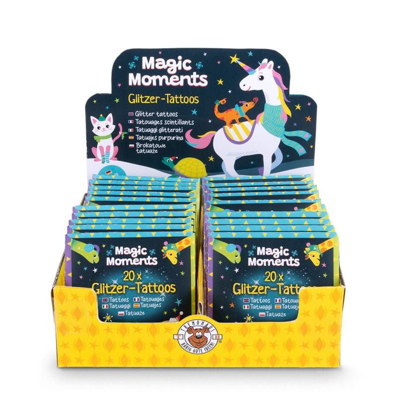 MAGIC MOMENTS GLITZER-TATTOOS 20 STÜCK