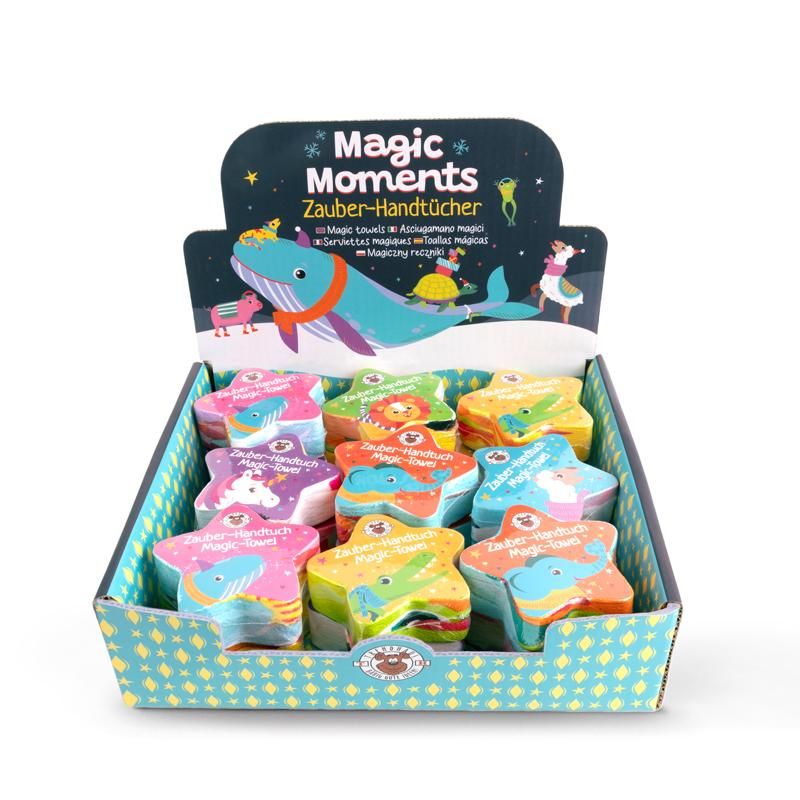MAGIC MOMENTS MAGIC TOWEL 30 X 30CM, 6-FACH SORTIERT