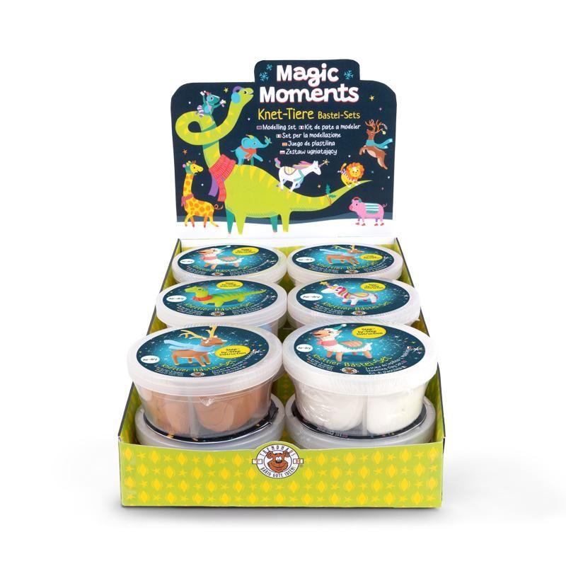 MAGIC MOMENTS KNETTIER-BASTELSET, 4-FACH SORTIERT