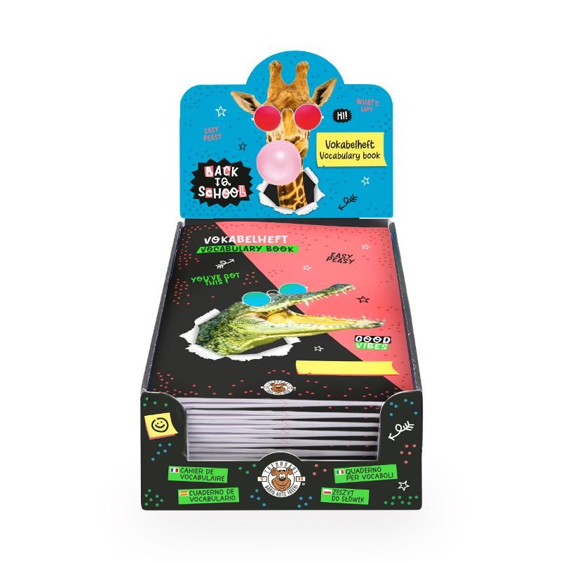 BACK TO SCHOOL VOKABELHEFT A5 32 BLATT, 3-FACH SORTIERT