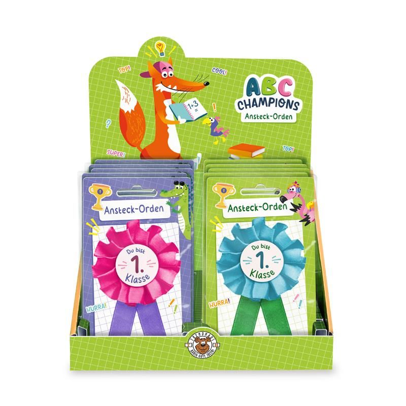 ABC ANSTECK-ORDEN "DU BIST 1.KLASSE", 2-FACH SORTIERT