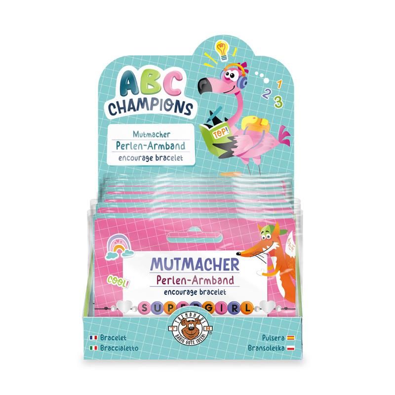 ABC PERLEN-ARMBAND MUTMACHER, 2-FACH SORTIERT