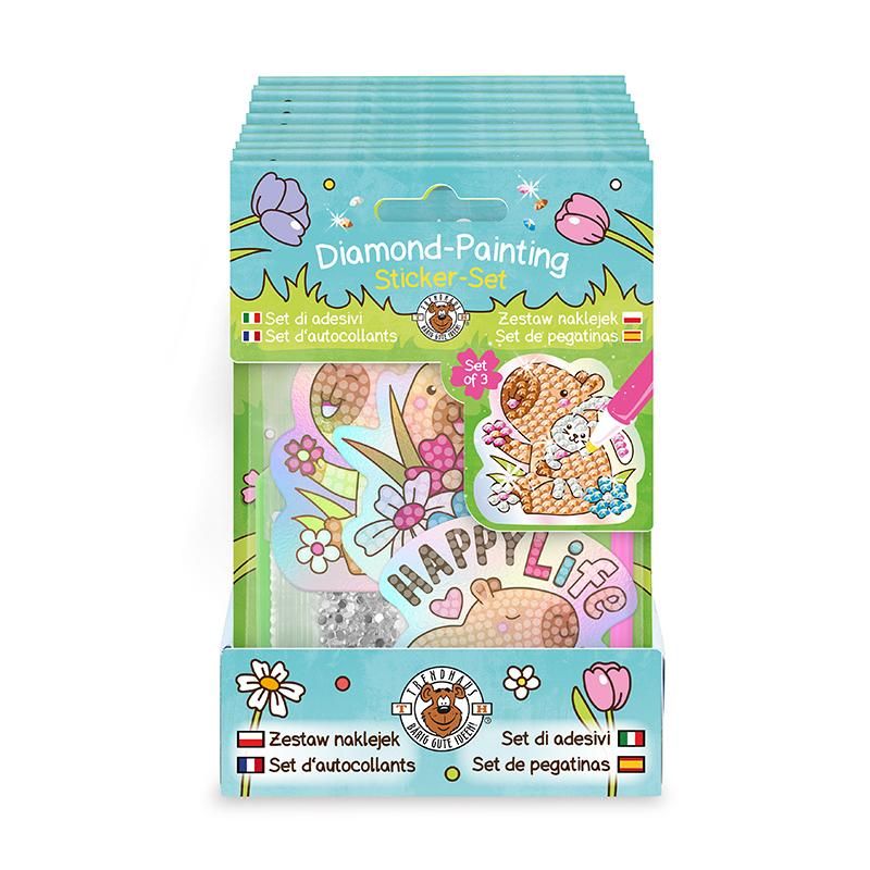 CAPYBARA HAPPY SPRING DIAMOND-PAINTING STICKER-SET