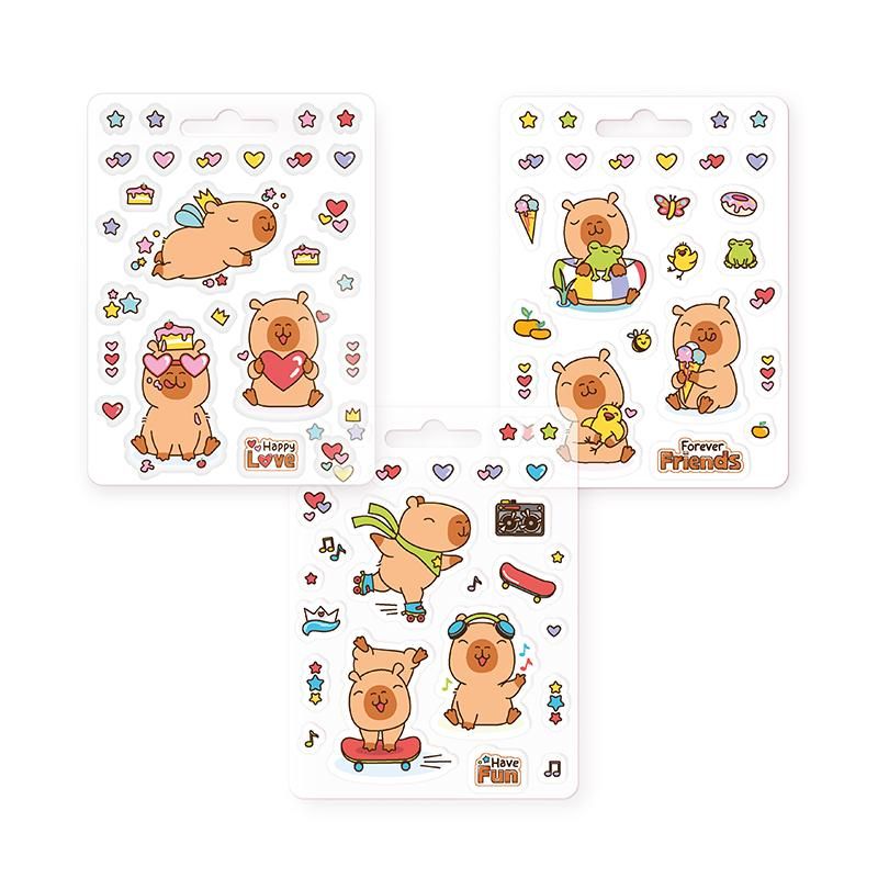 Capybara Love 6 STICKER-SET 26-TEILIG 3-FACH SORTIERT