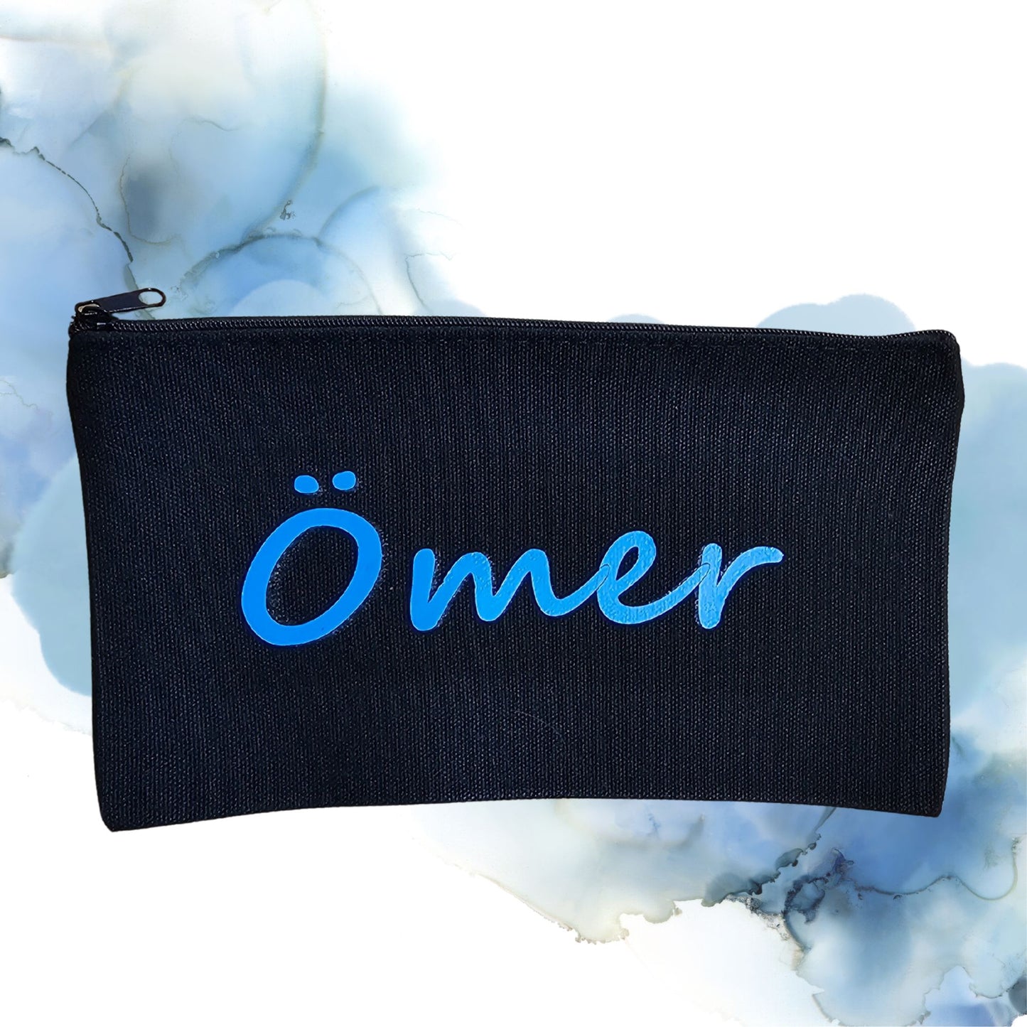 Personalisierbare Canvas -Tasche mit Reißverschluss