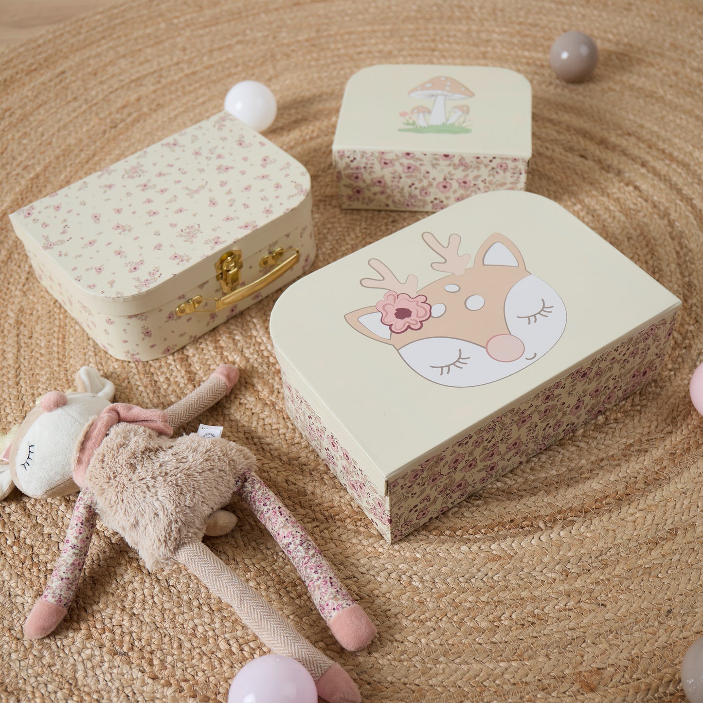 3ER KOFFERSET ELLA VINTAGE FLOWERS