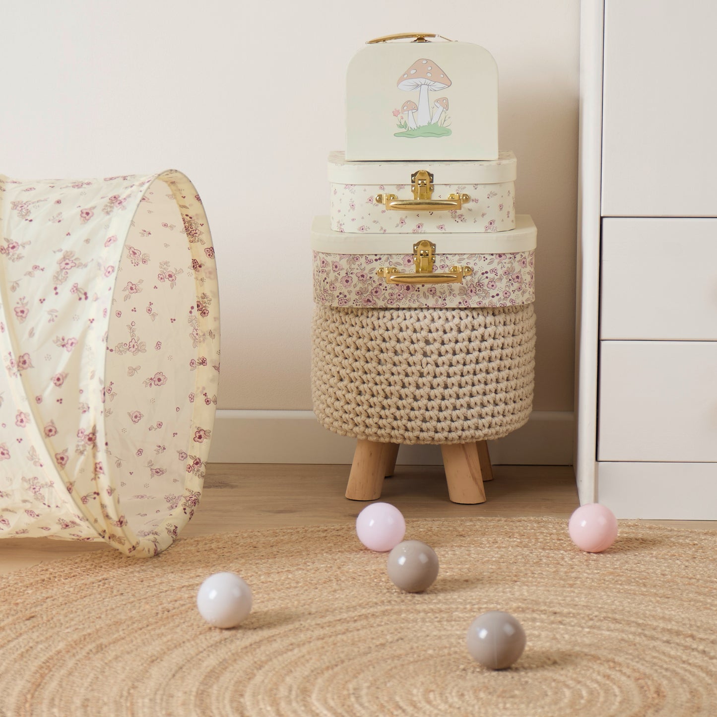 3ER KOFFERSET ELLA VINTAGE FLOWERS