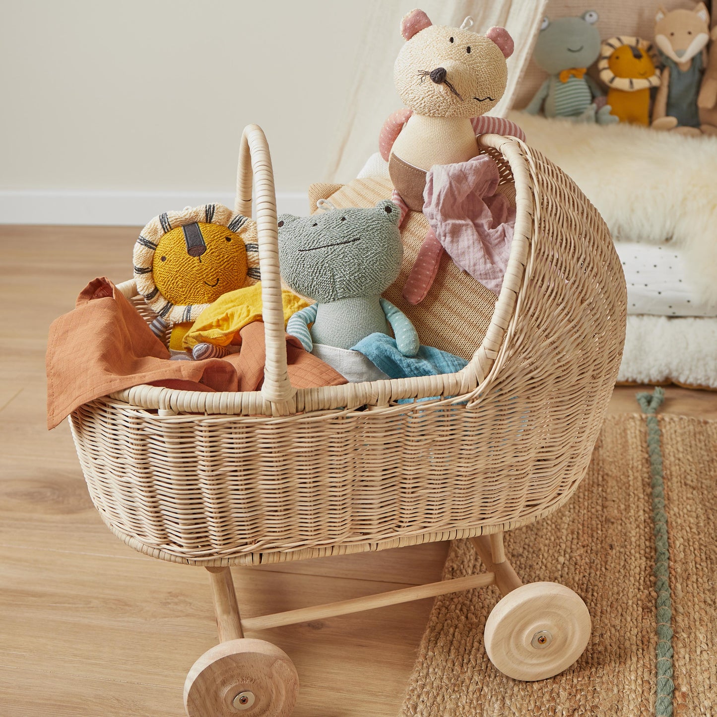 KUSCHELTIER LÖWE MIT SCHMUSETUCH