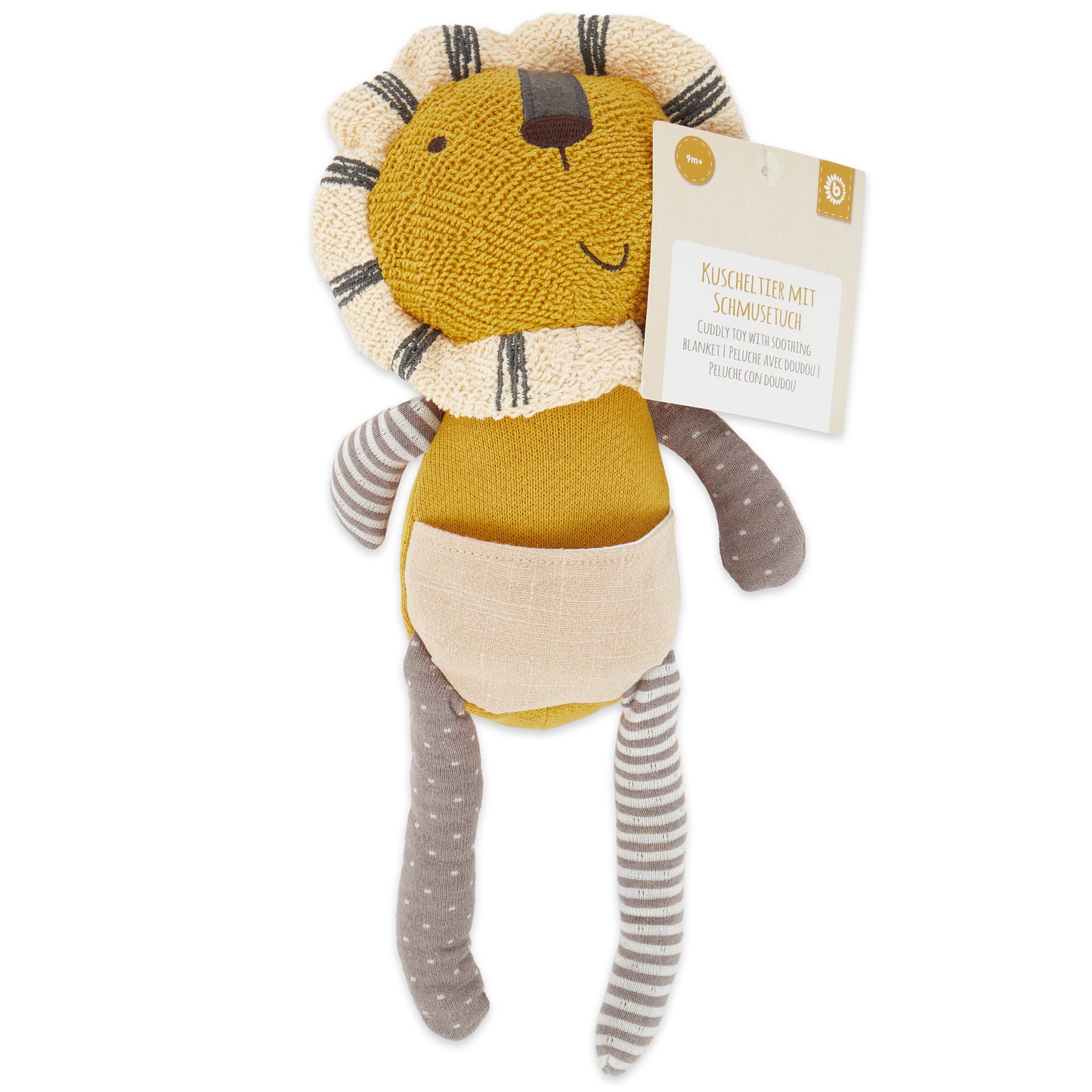 KUSCHELTIER LÖWE MIT SCHMUSETUCH