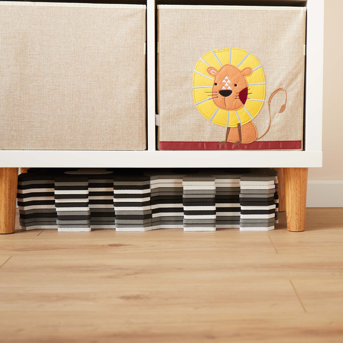 PUZZLEMATTEN BUCHSTABEN BLACK & WHITE