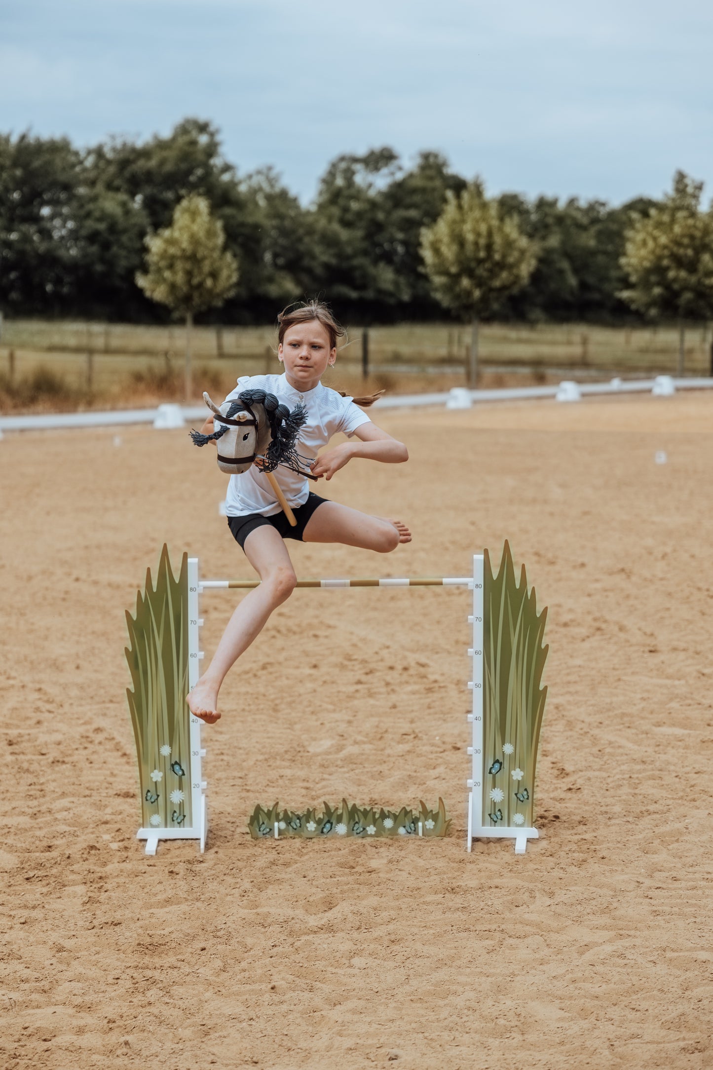 Springzaun Springparcours Springhindernis Show, Blume