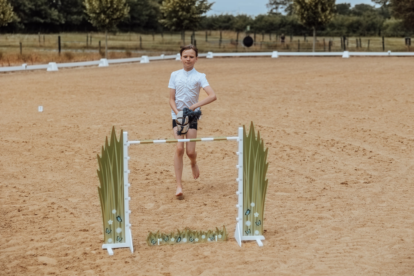 Springzaun Springparcours Springhindernis Show, Blume