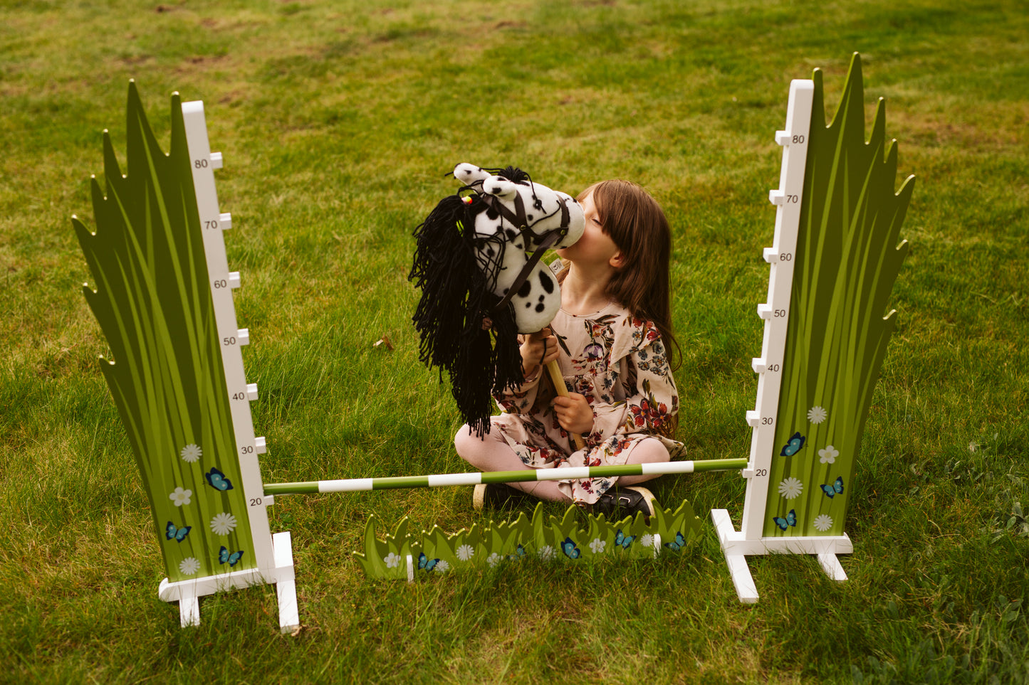 Springzaun Springparcours Springhindernis Show, Blume