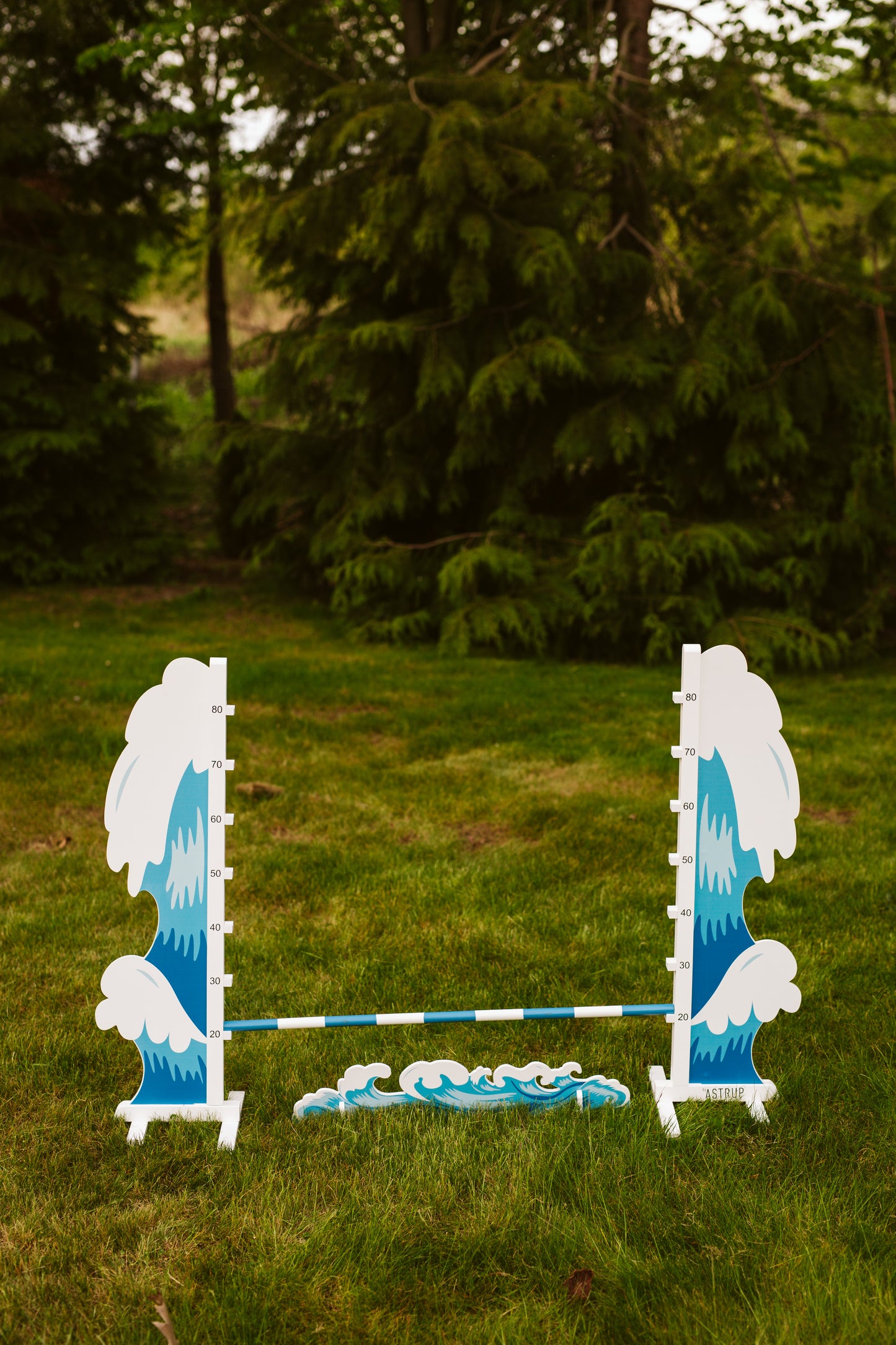 Springzaun Springparcours Springhindernis Show, Welle