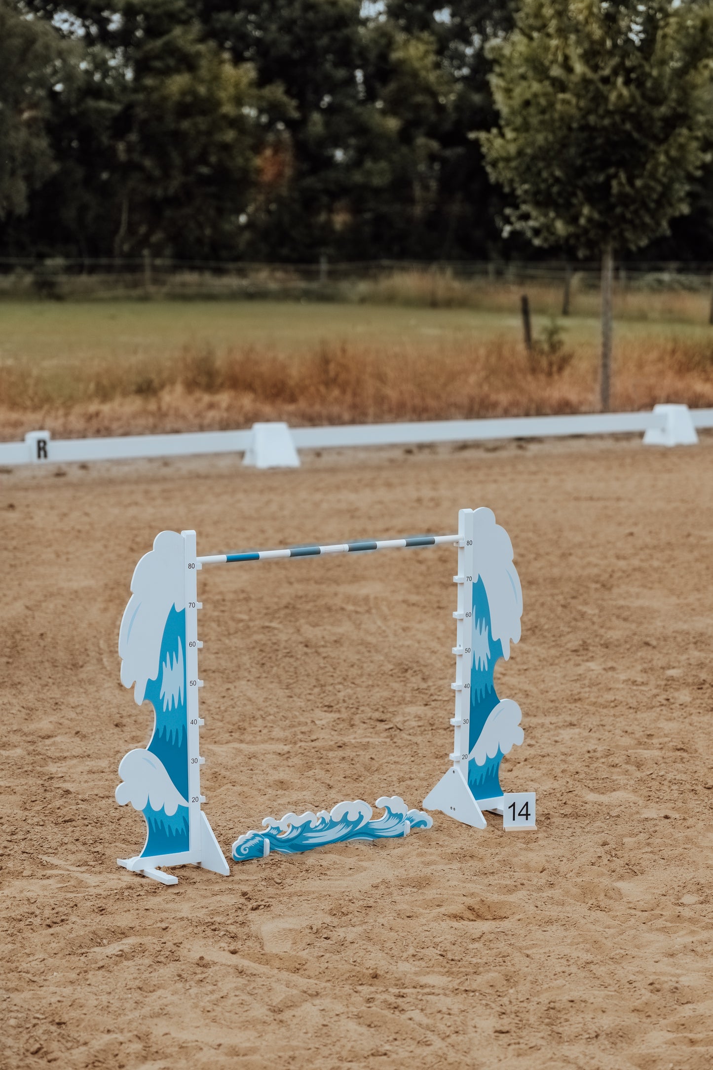 Springzaun Springparcours Springhindernis Show, Welle