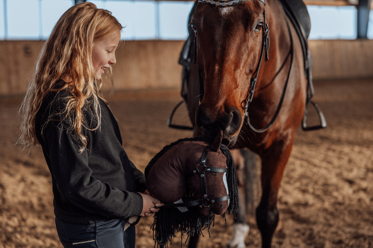 HOBBY HORSE ALICIA, BRAUN
