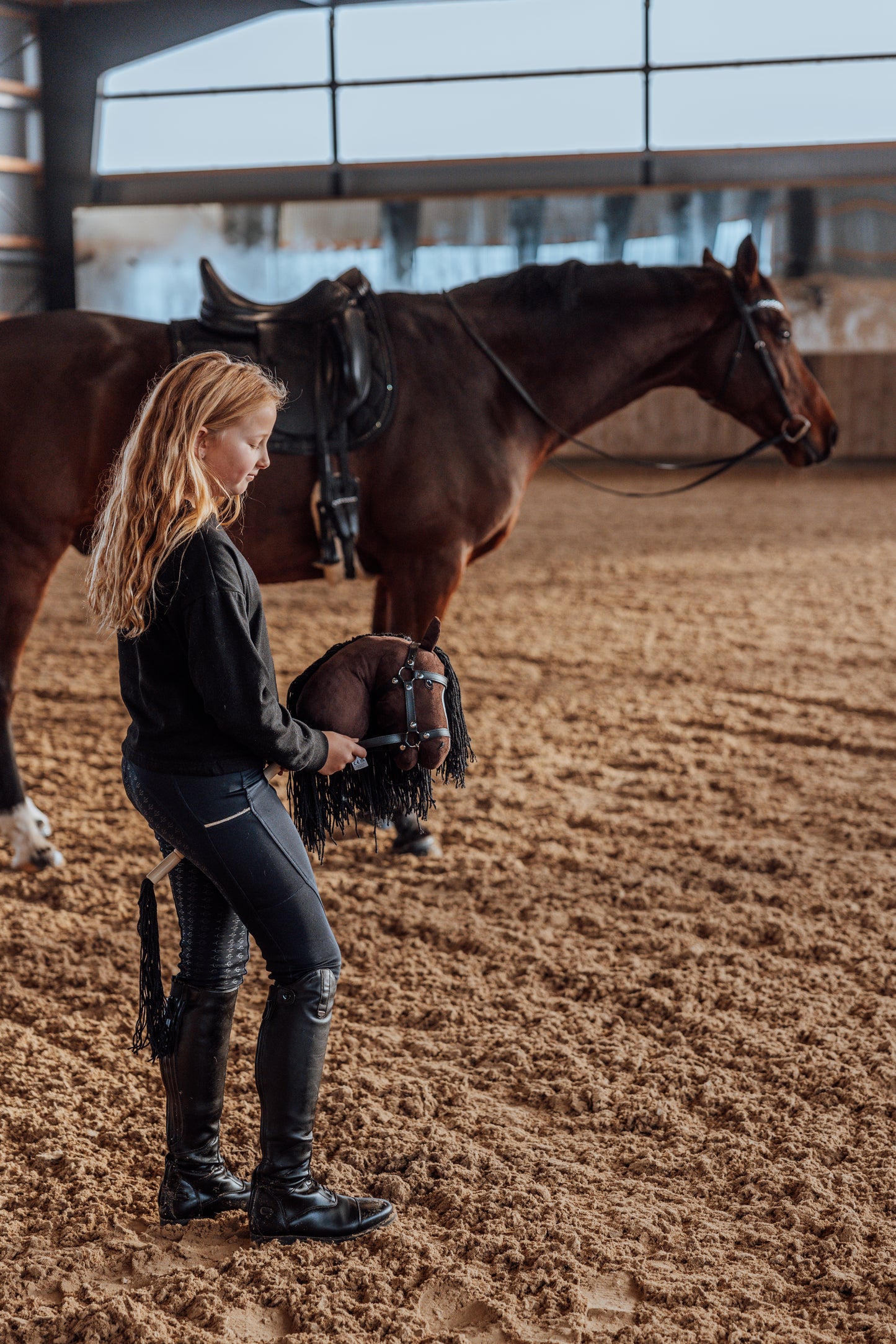 HOBBY HORSE ALICIA, BRAUN