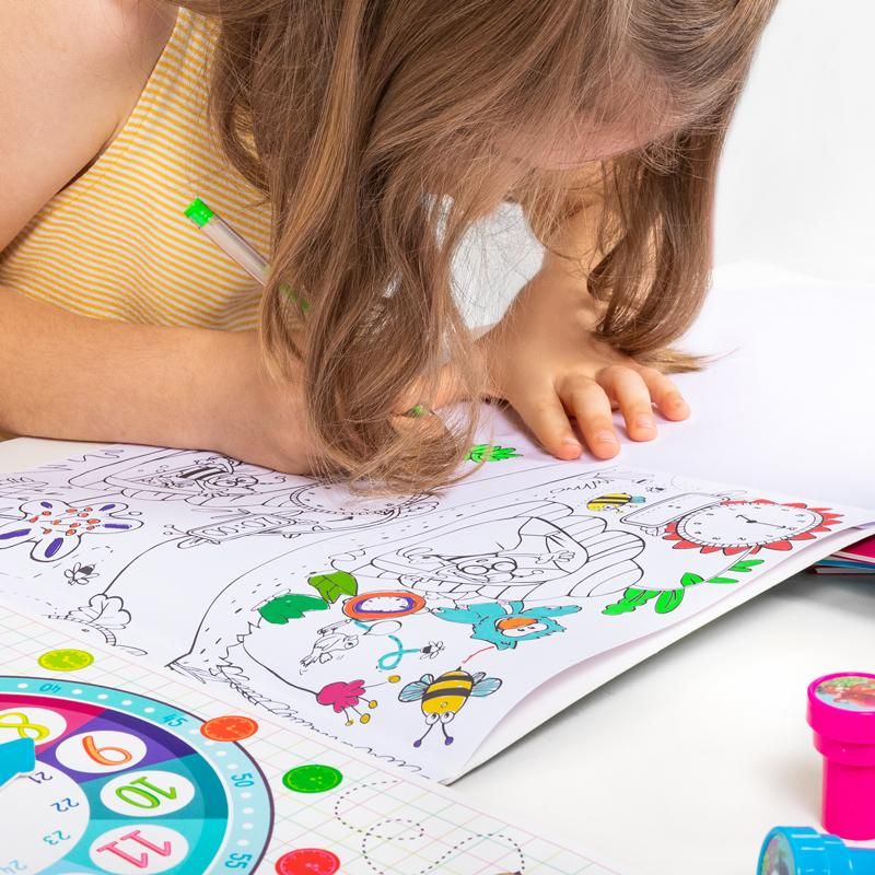 ABC CHAMPIONS LERN- & AUSMALSPASS INKL. LERNUHR UND STICKER