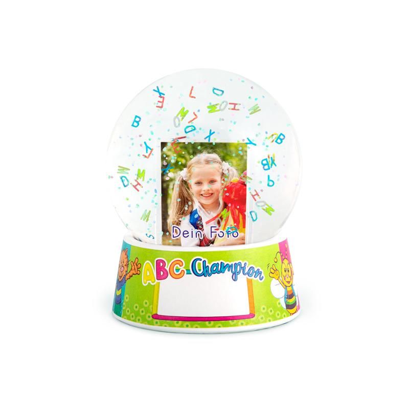 ABC CHAMPIONS XXL FOTO-SCHÜTTELKUGEL ZUM INDIVIDUELLEN GESTALTEN Ø10CM