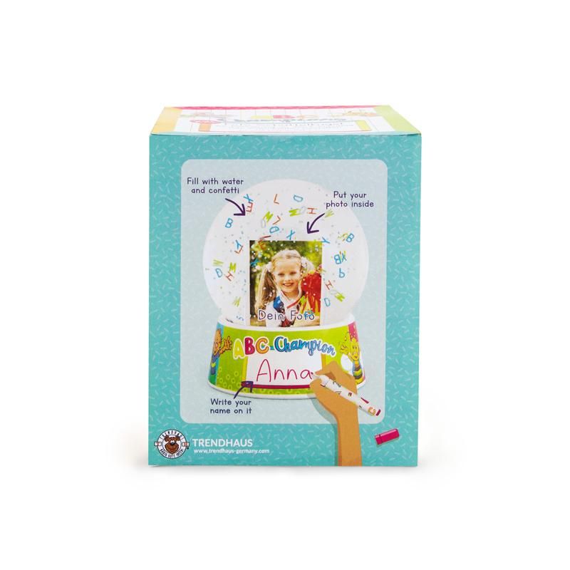 ABC CHAMPIONS XXL FOTO-SCHÜTTELKUGEL ZUM INDIVIDUELLEN GESTALTEN Ø10CM