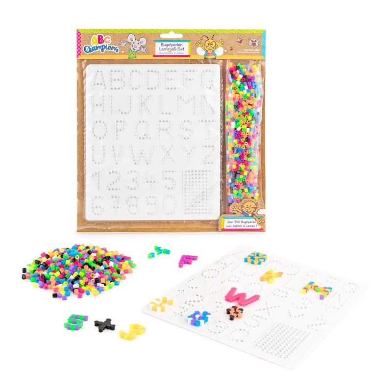 ABC CHAMPIONS BÜGELPERLEN LERNSPASS-SET BUCHSTABEN & ZAHLEN