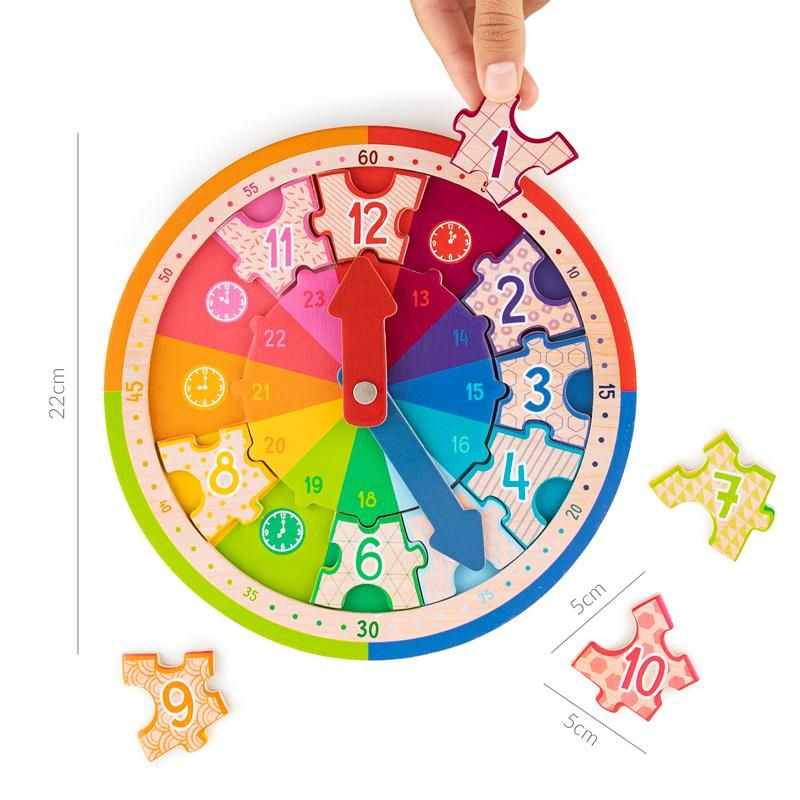 ABC CHAMPIONS LERNUHR HOLZPUZZLE