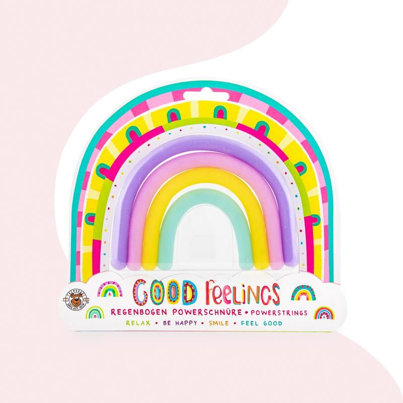 GOOD FEELINGS POWERSCHNUR REGENBOGEN 4ER-SET