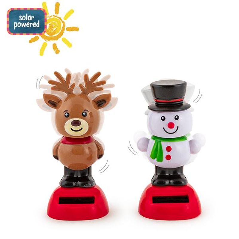 WICHTEL SOLAR WACKELFIGUR, 2 MOTIVE SORTIERT