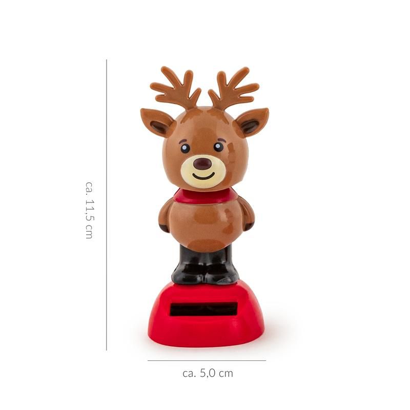 WICHTEL SOLAR WACKELFIGUR, 2 MOTIVE SORTIERT