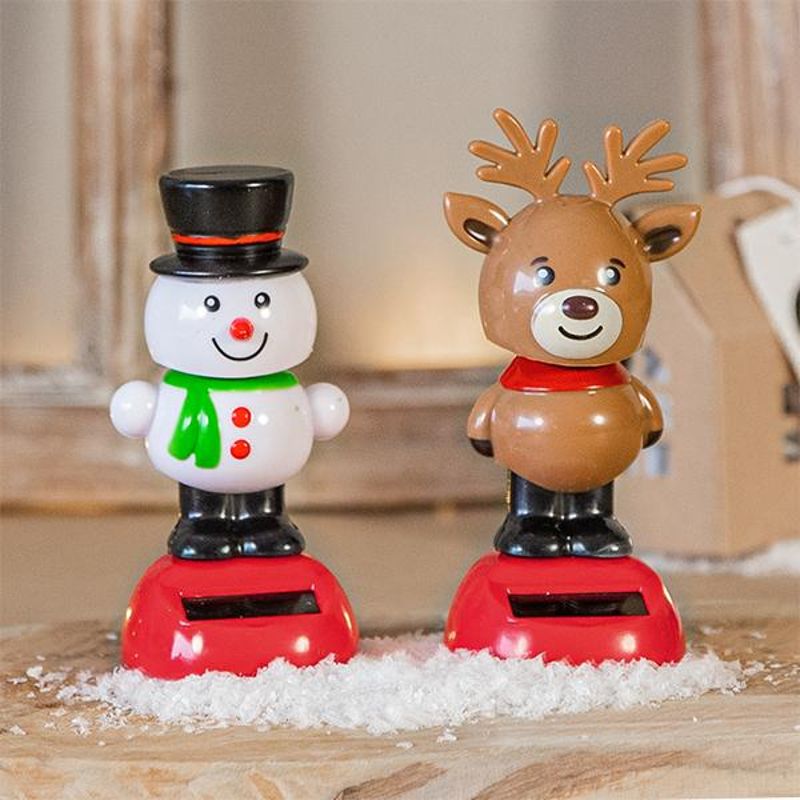 WICHTEL SOLAR WACKELFIGUR, 2 MOTIVE SORTIERT