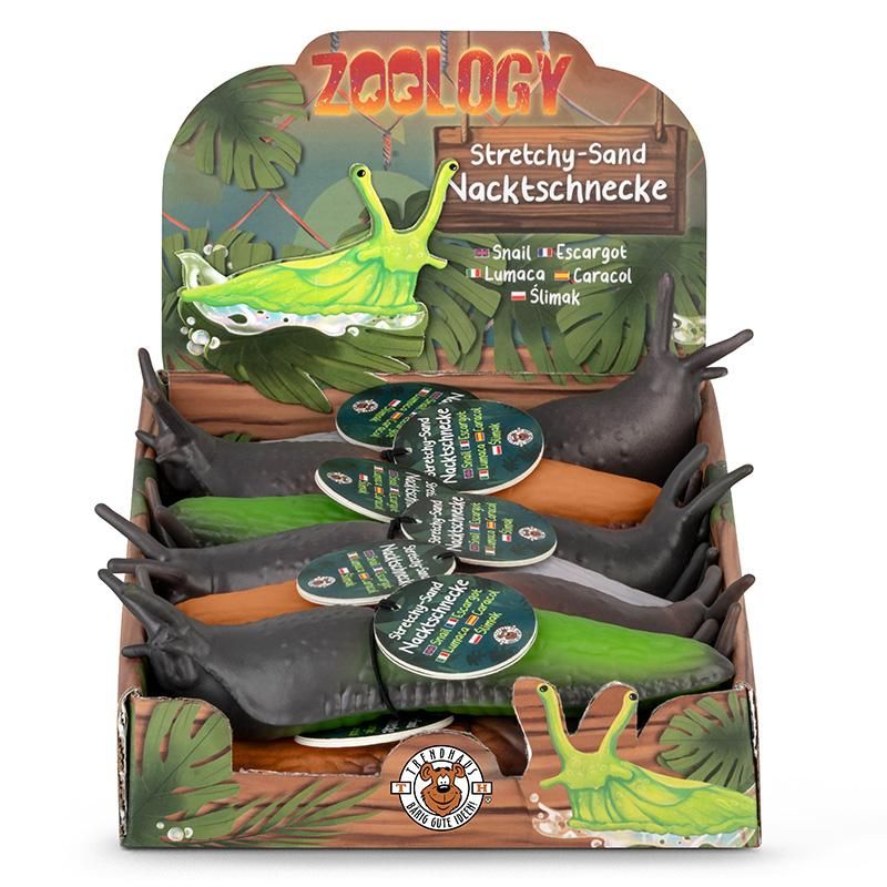 ZOO STRETCHY-SAND NACKTSCHNECKE, 3-FACH SORTIERT