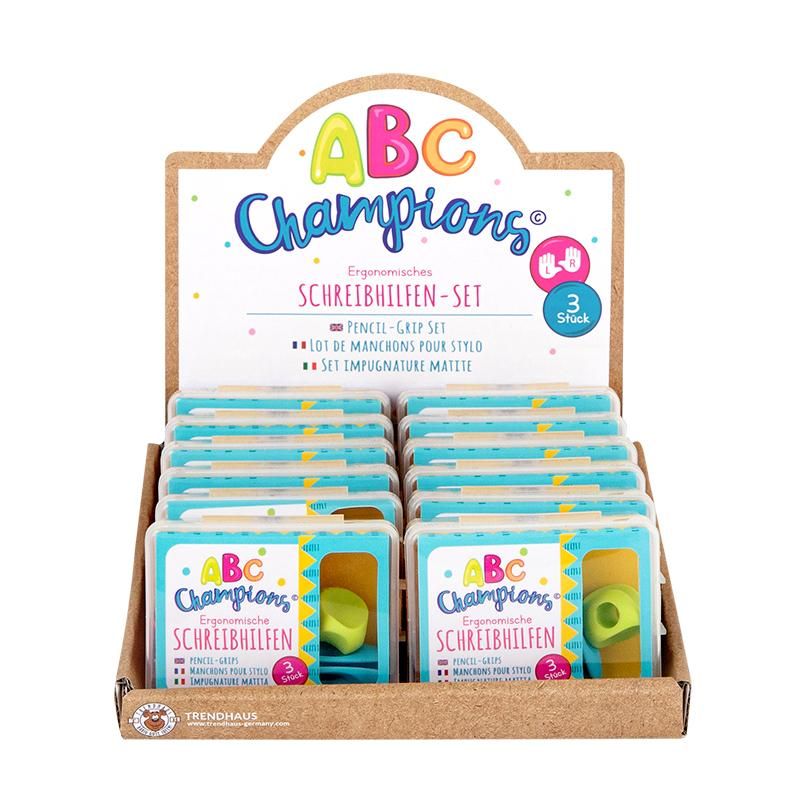 ABC CHAMPIONS SCHREIBLERNHILFEN ERGNOMISCH 3ER-SET