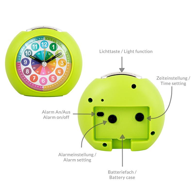 ABC CHAMPIONS LERNWECKER MIT LICHTFUNKTION LEISE, 3-FACH SORTIERT