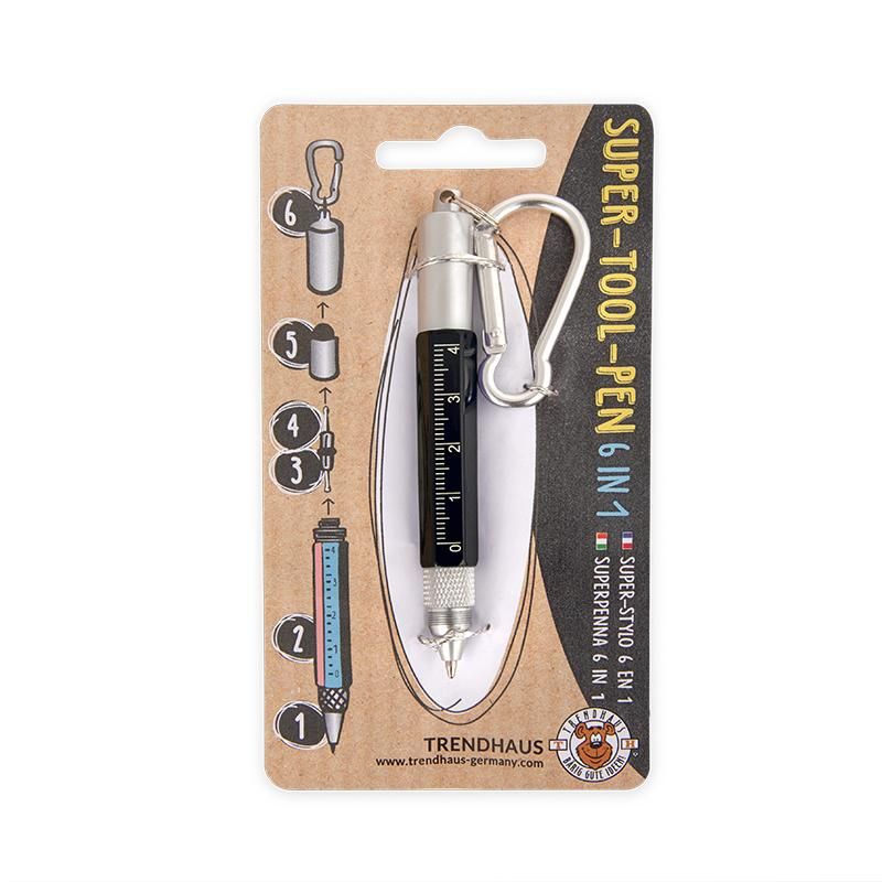 ALLES FÜR DIE SCHULE SUPER TOOL-PEN 6IN1, 4-FACH SORTIERT