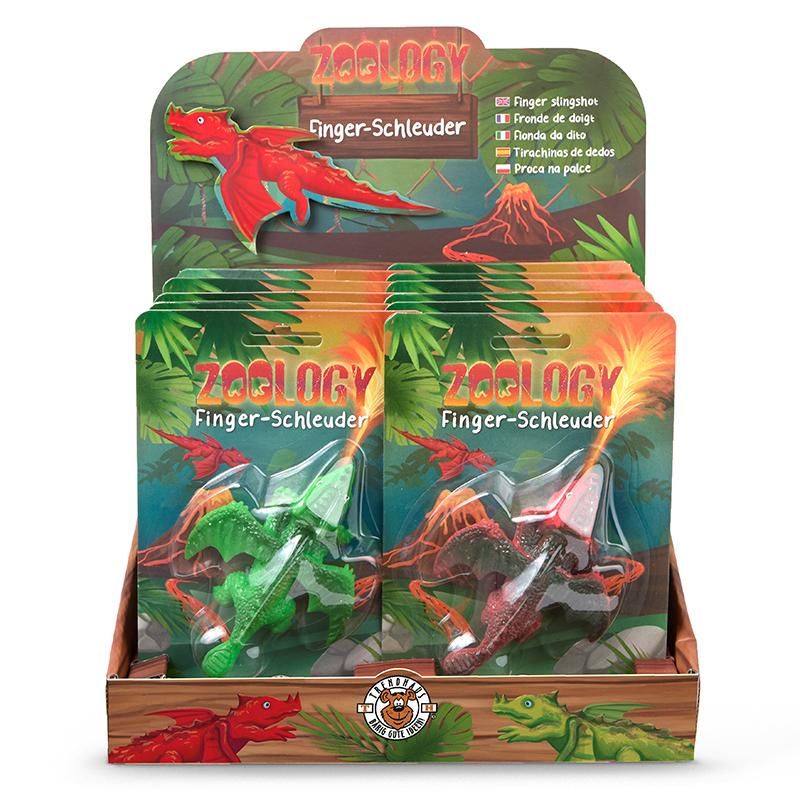 ZOO FINGERSCHLEUDER DRACHE, 2-FACH SORTIERT