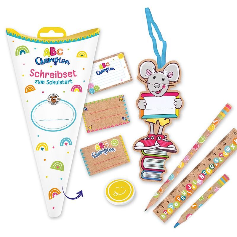 ABC CHAMPIONS SCHREIBSET ZUM SCHULSTART 8-TEILIG, 2-FACH SORTIERT