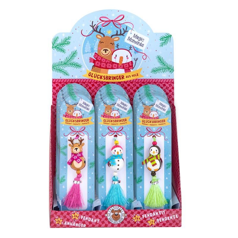 MAGIC MOMENTS MINI HOLZ-GLÜCKSBRINGER, 3-FACH SORTIERT